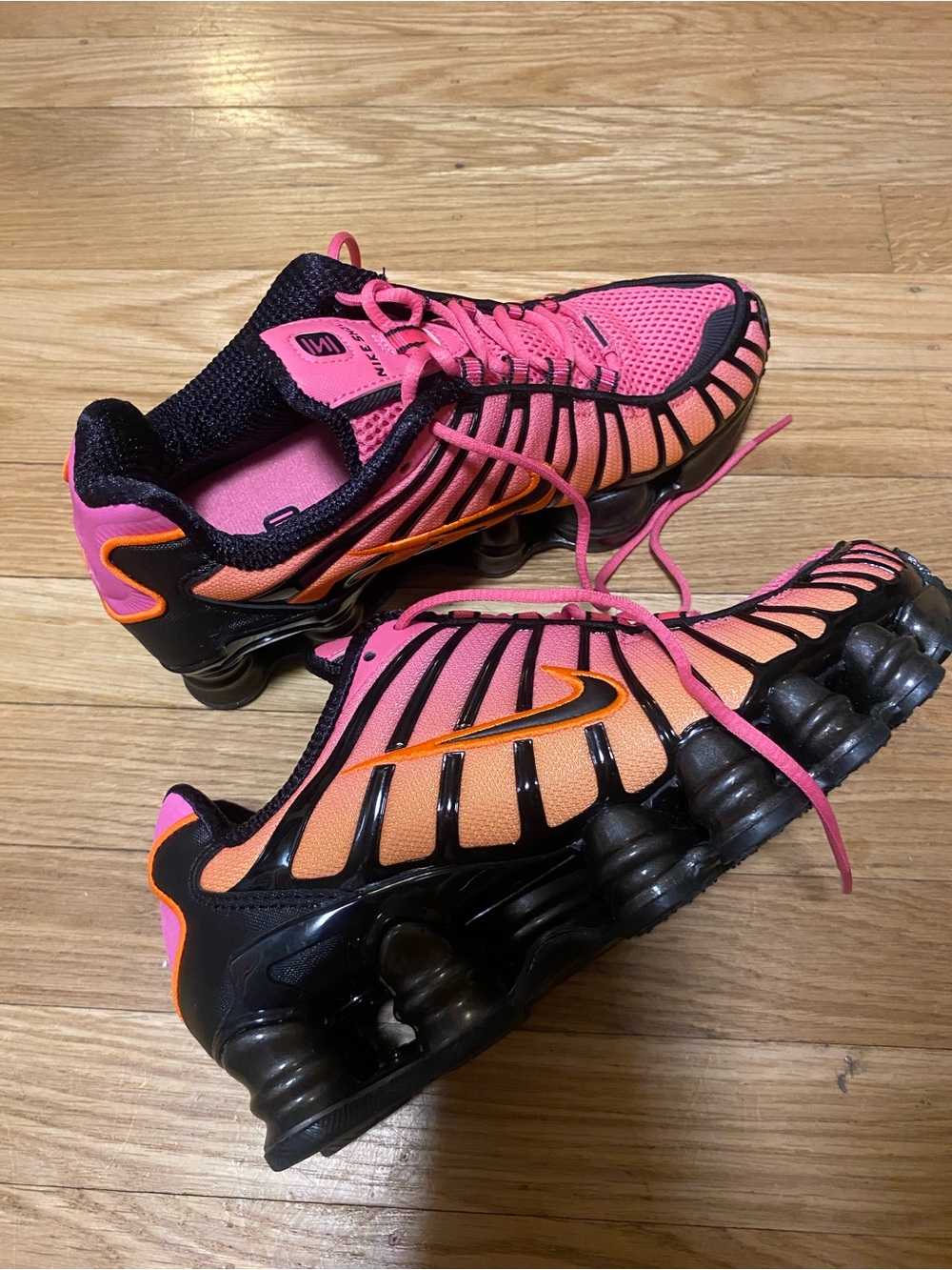 NEW Nike Shox TL Fade Pinksicle/Metallic Black/Total Orange W